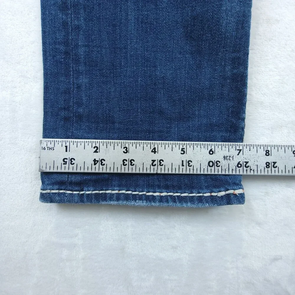 Rock Revival Jeans Womens 29 Sasha Straight Embellished *Flaw* - Picture 8 of 12